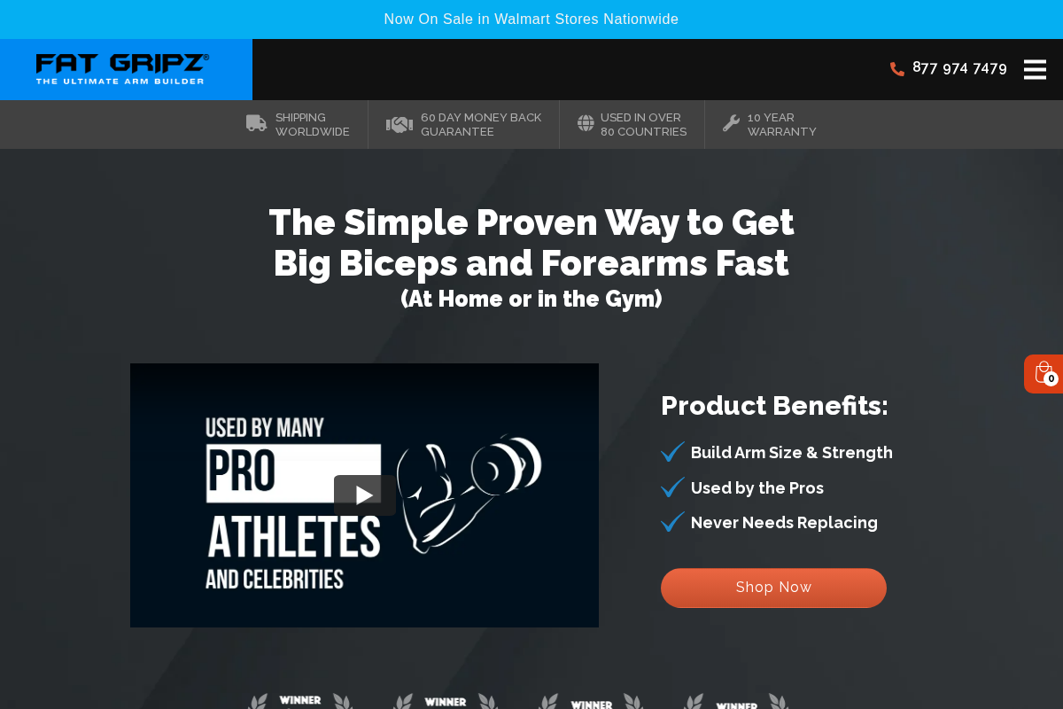 Fat Gripz homepage screenshot