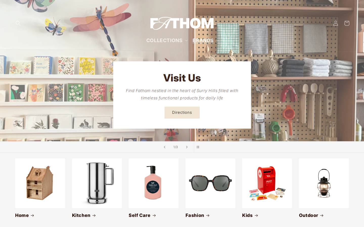 fathom.com.au homepage screenshot