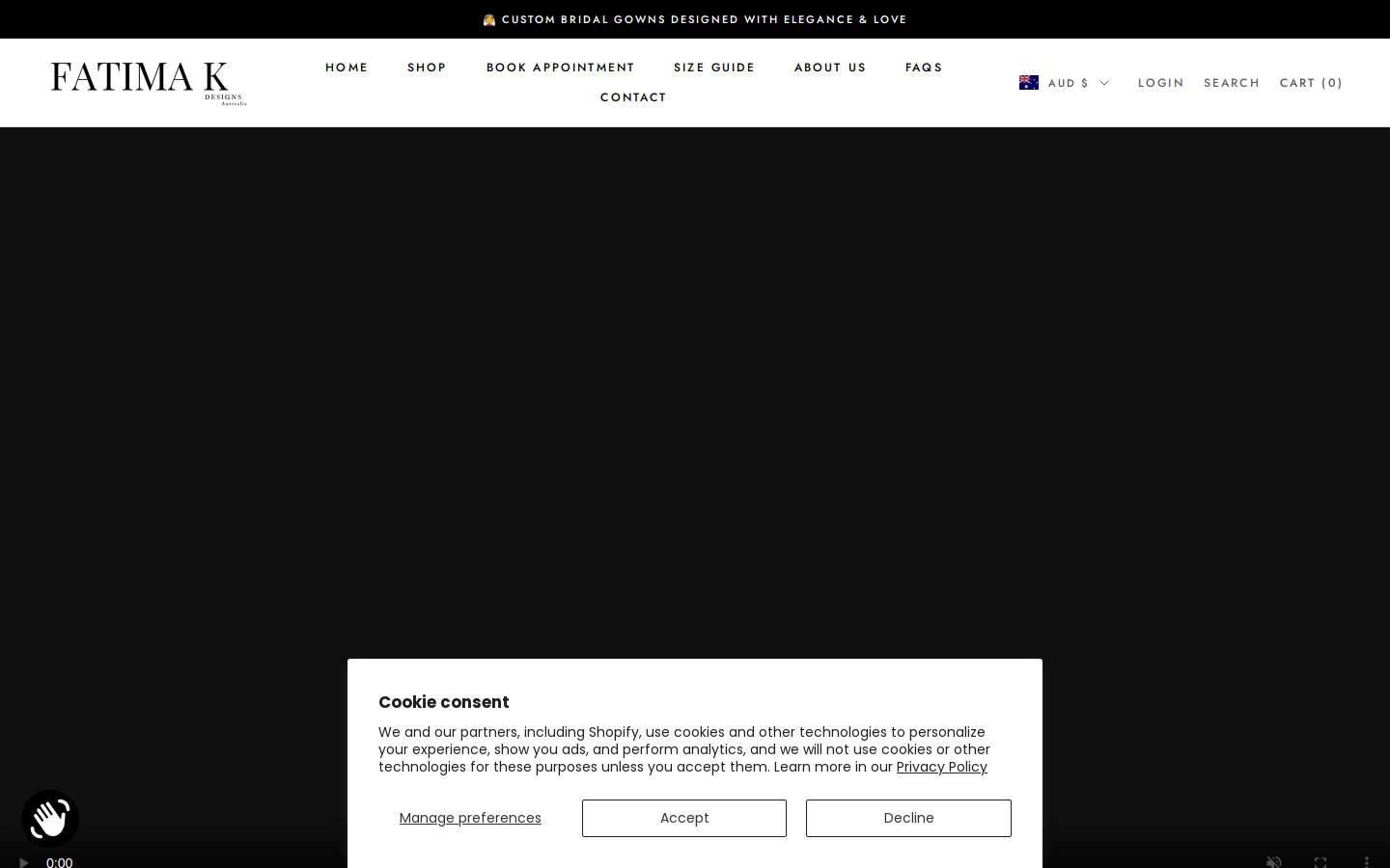 fatimak.com.au homepage screenshot