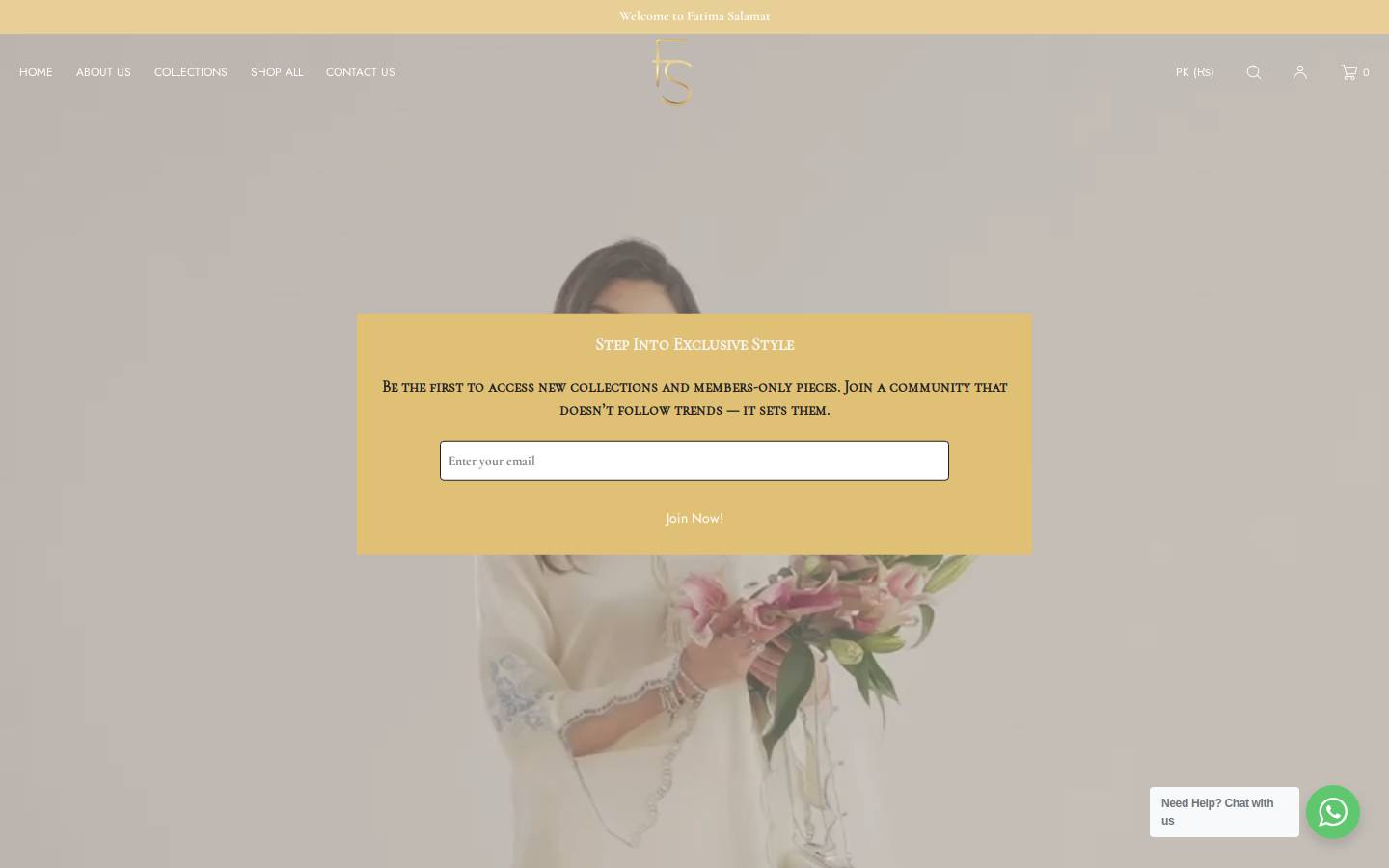fatimasalamat.com homepage screenshot