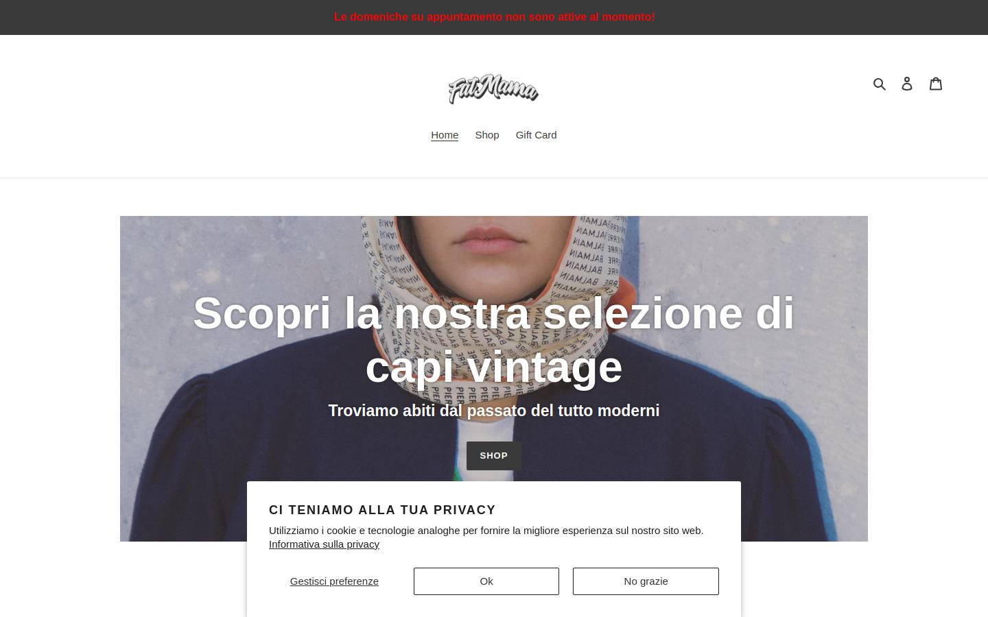 fatmamavintage.com homepage screenshot
