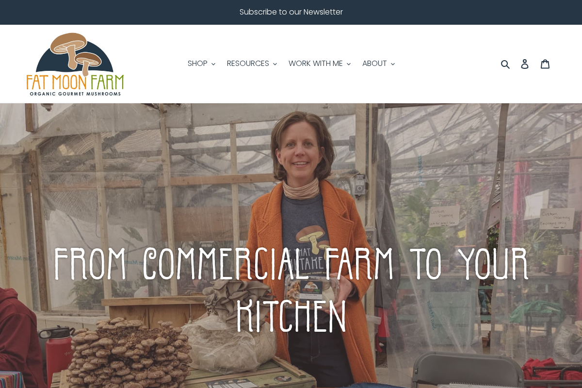 fatmoonmushrooms.com homepage screenshot