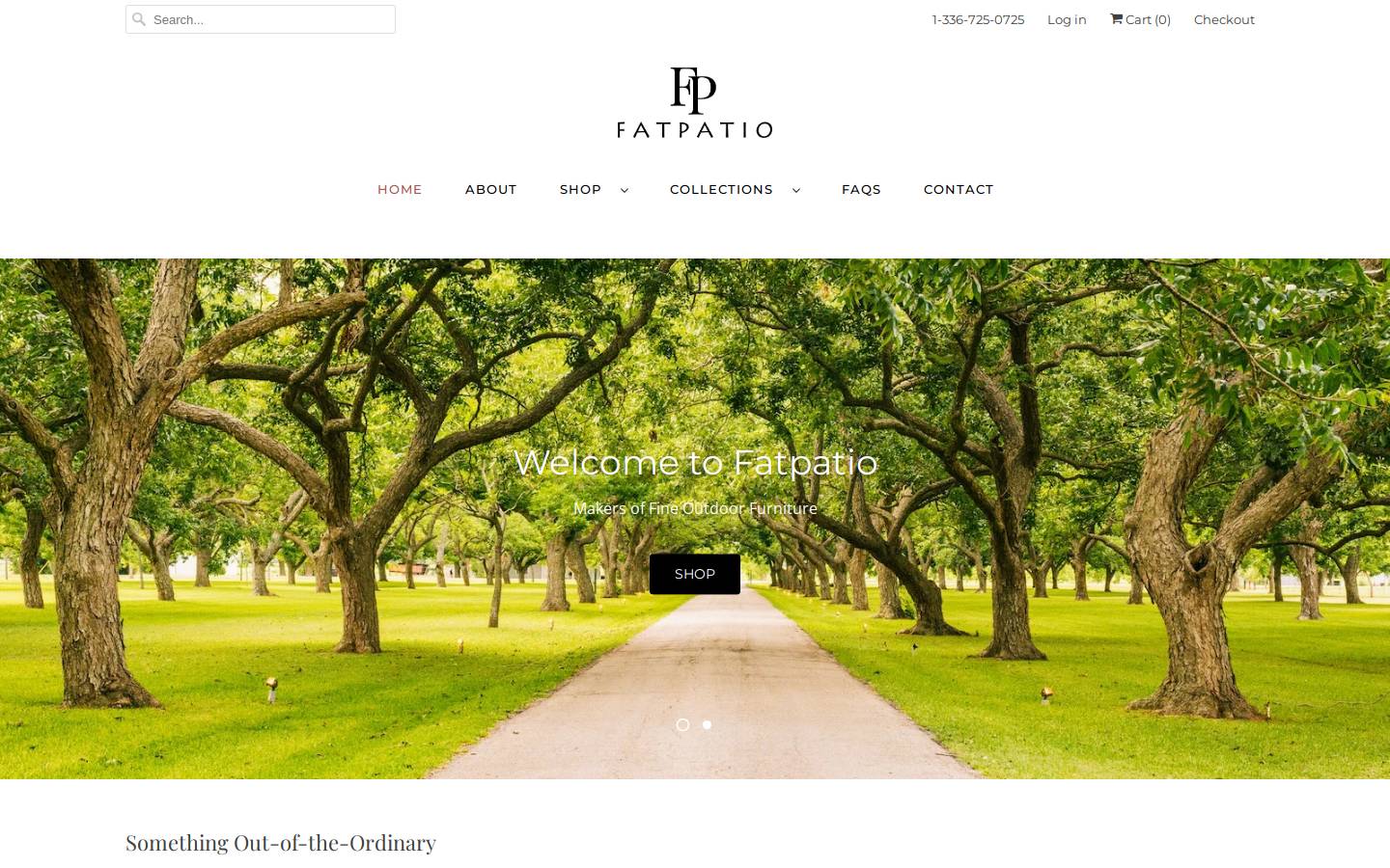 fatpatio.com homepage screenshot