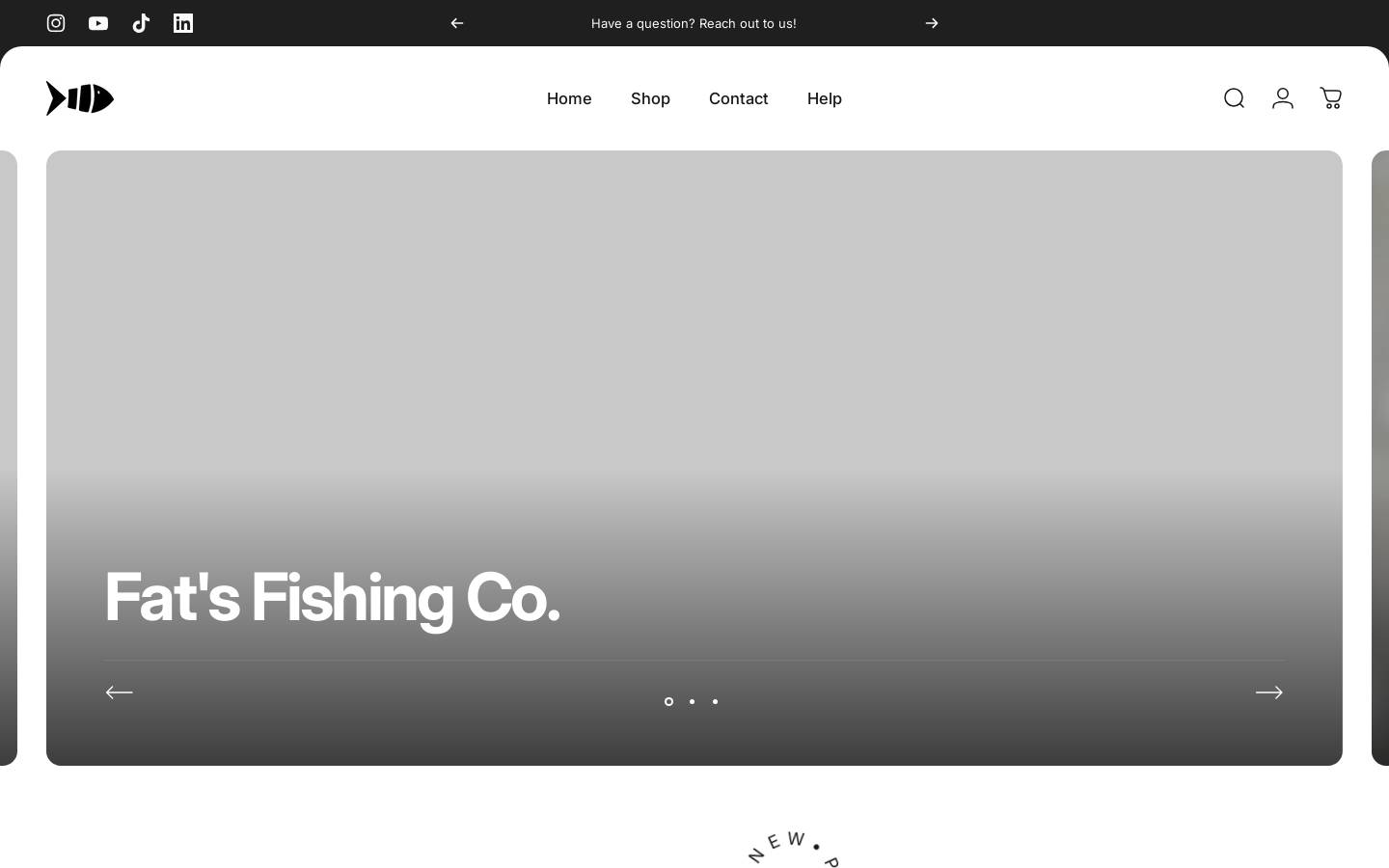 fatsfishing.com homepage screenshot