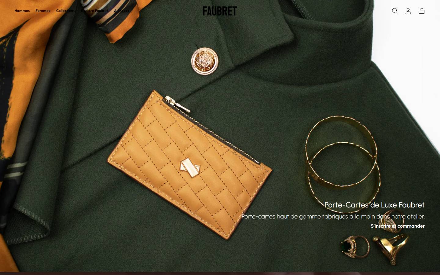 Faubret homepage screenshot