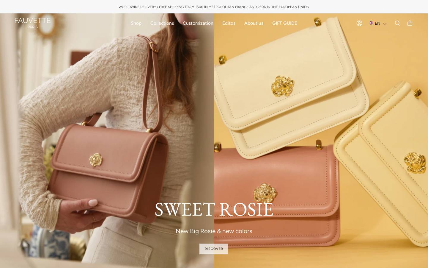Fauvette Paris  homepage screenshot