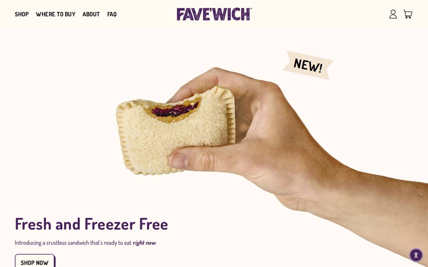 favewich.com homepage screenshot