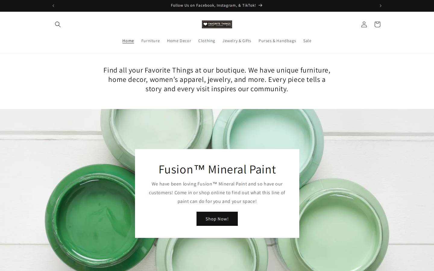 favoritethingsmn.com homepage screenshot