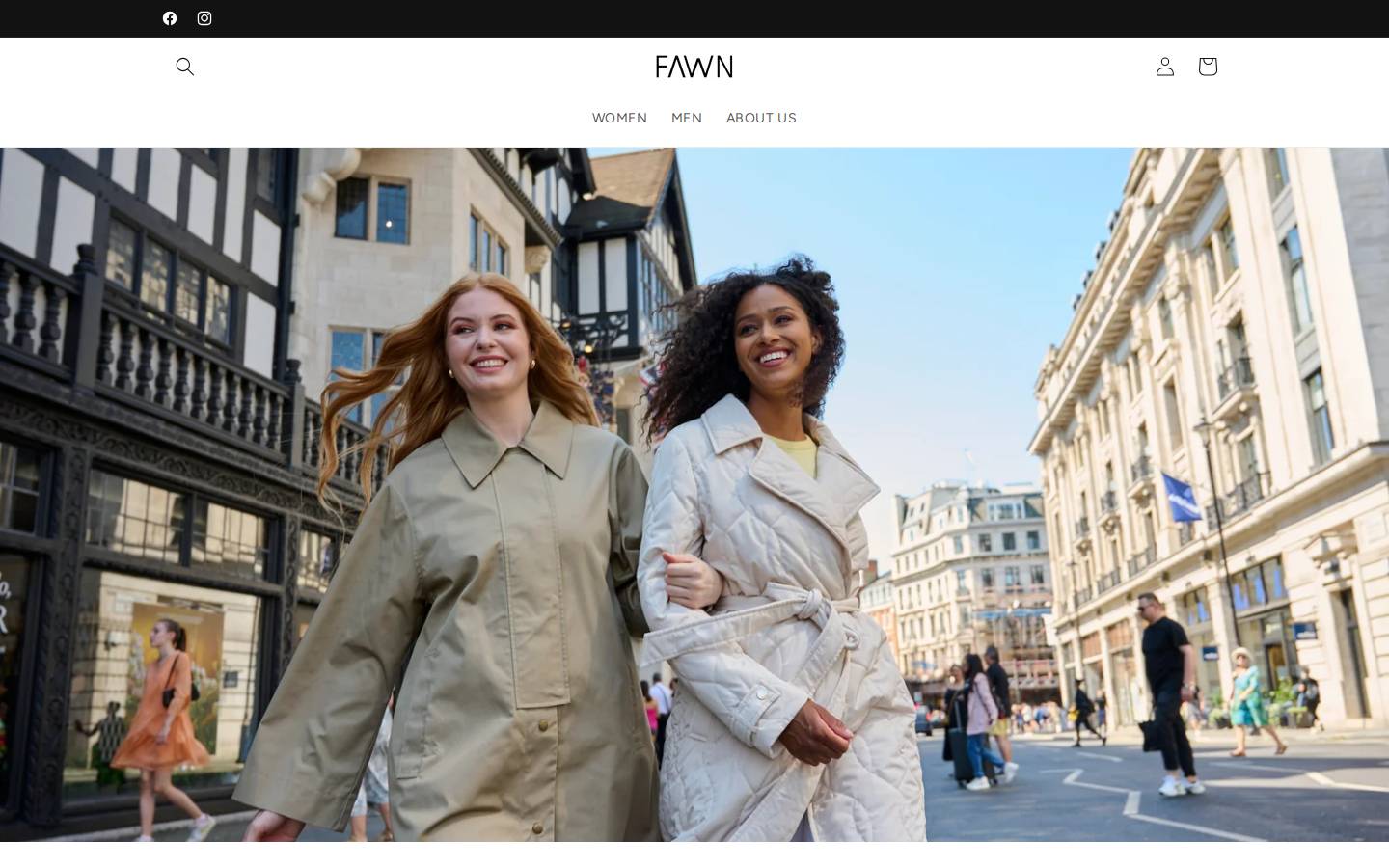 fawnlondon.com homepage screenshot