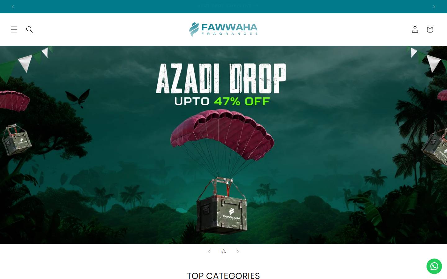 fawwaha.com homepage screenshot