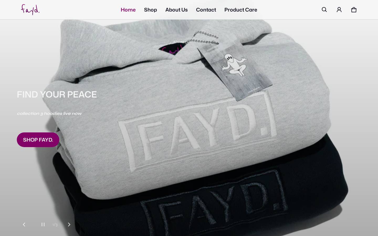 fayd.ca homepage screenshot