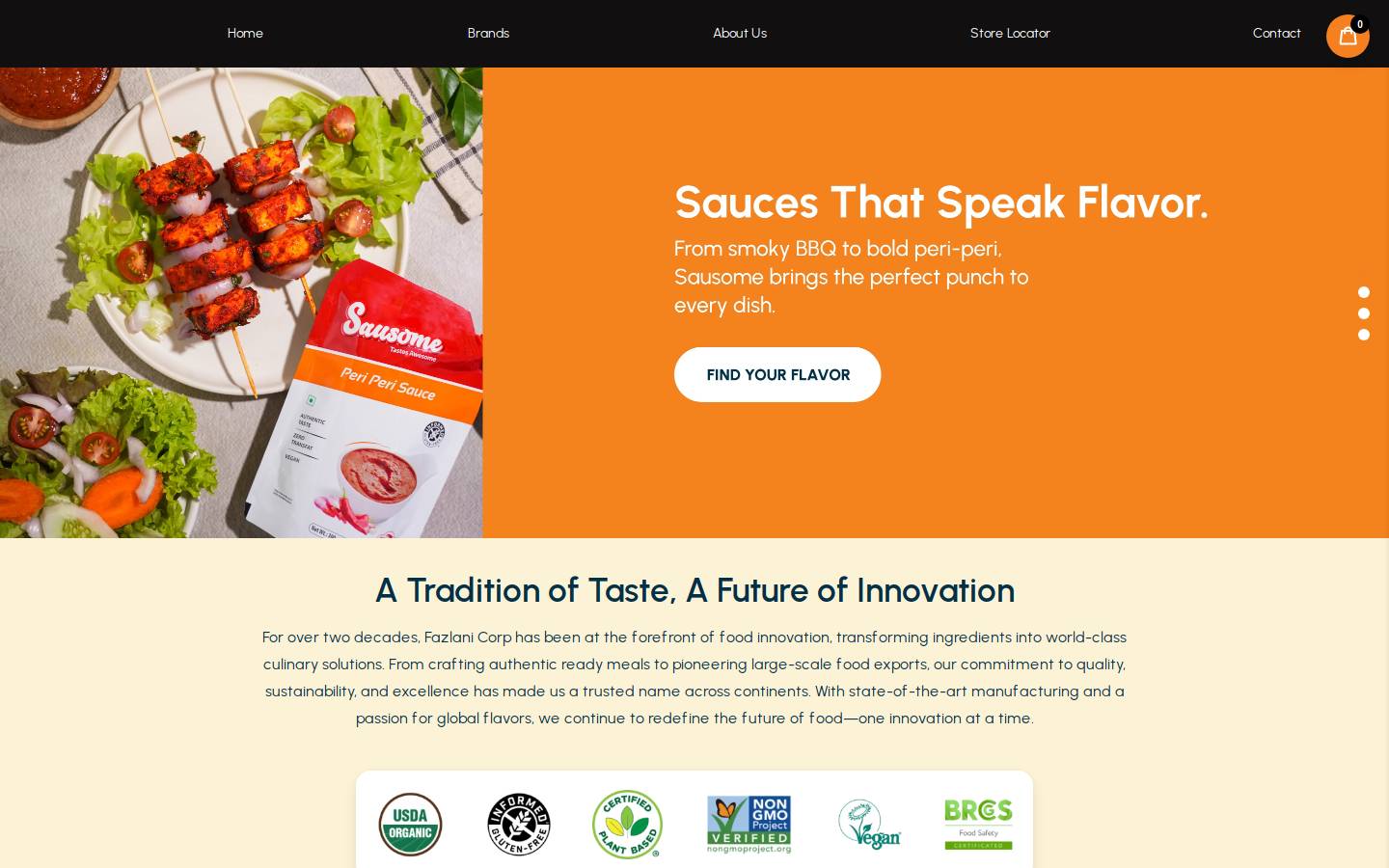 fazlanicorp.com homepage screenshot