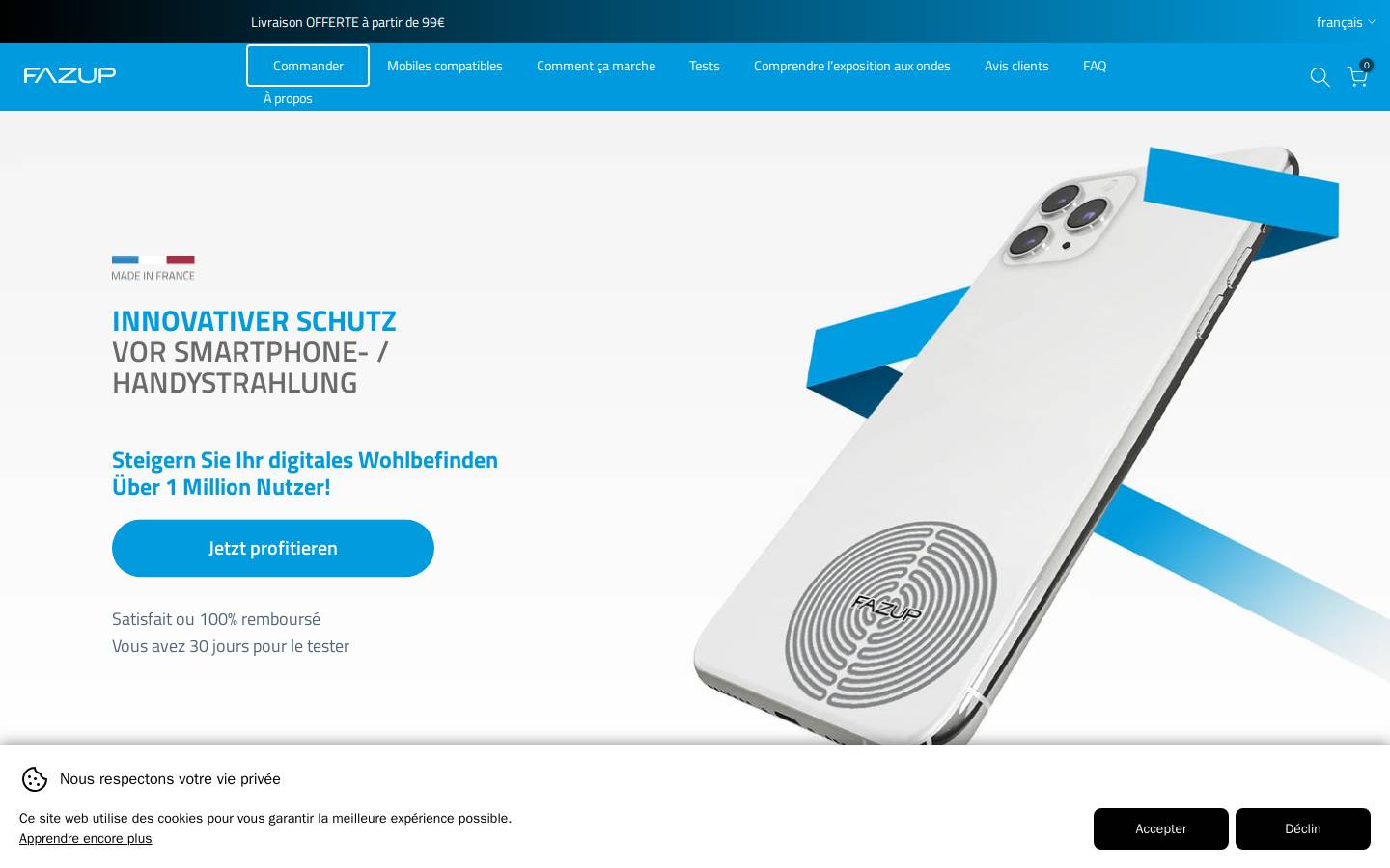fazup.it homepage screenshot