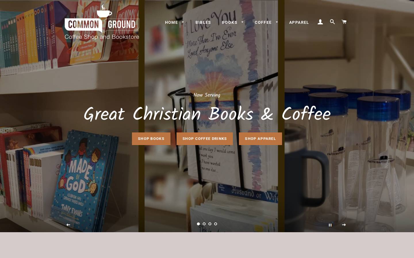fbcommongrounds.com homepage screenshot