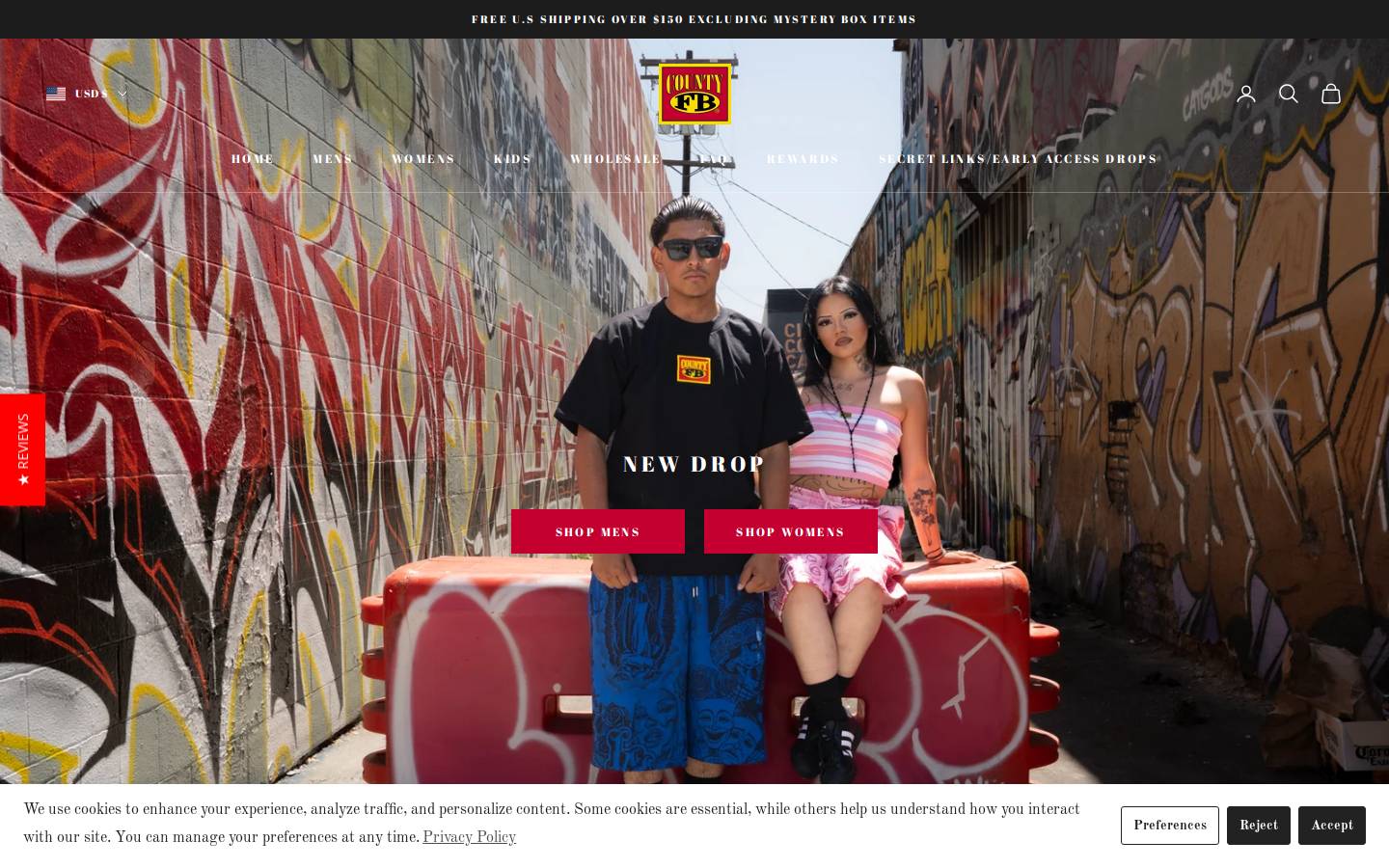 Fbcountyusa homepage screenshot