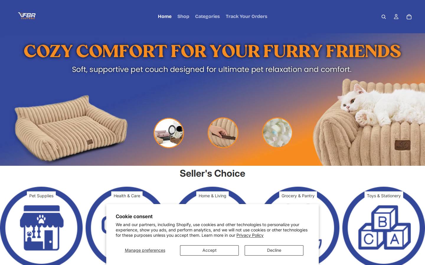 fbrcustoms.com homepage screenshot