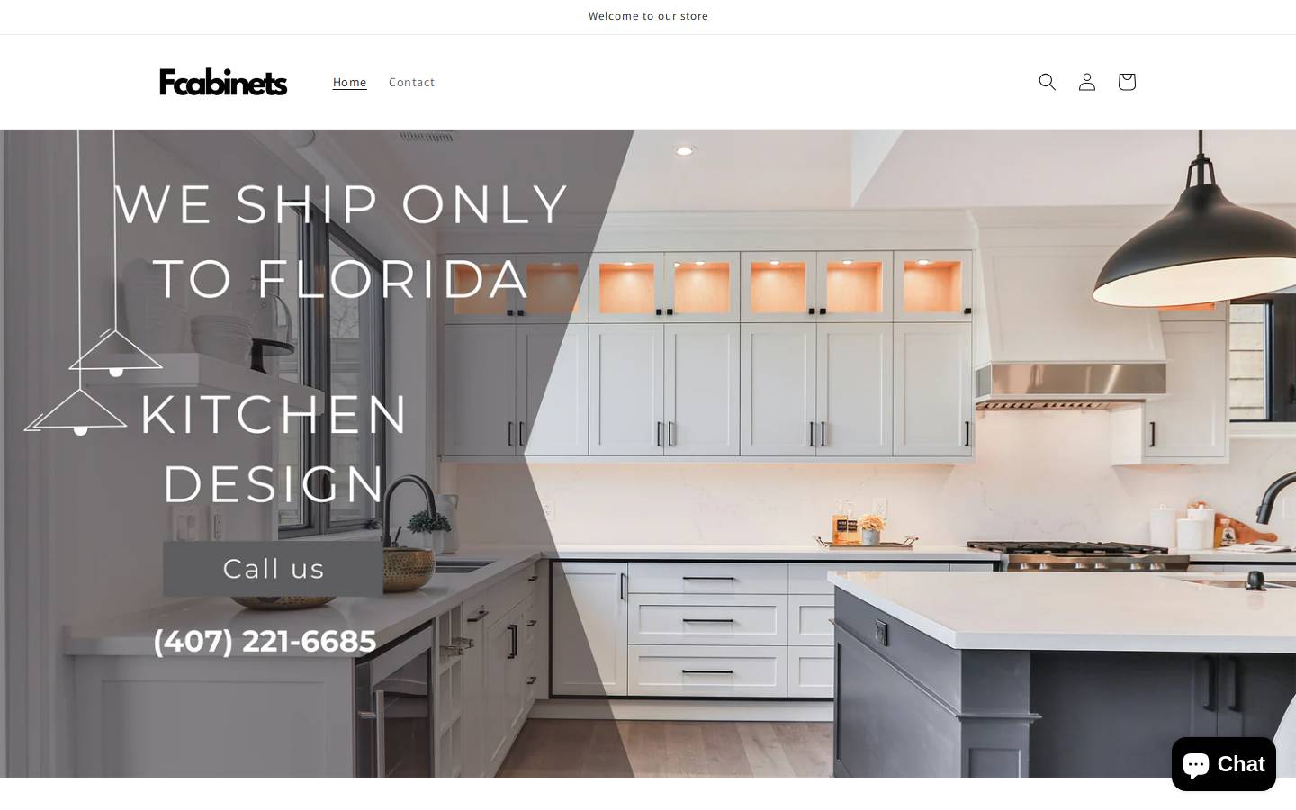 fcabinets.com homepage screenshot