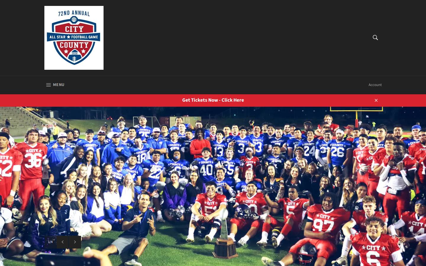 fccfootball.com homepage screenshot