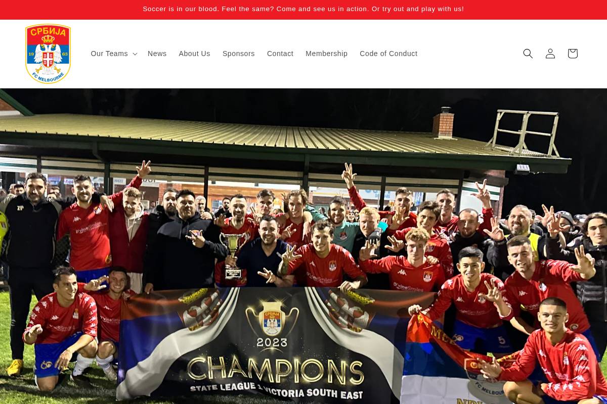 fcmelbourne.com.au homepage screenshot