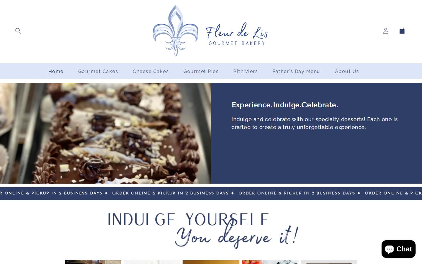 fdlgourmetbakery.com homepage screenshot