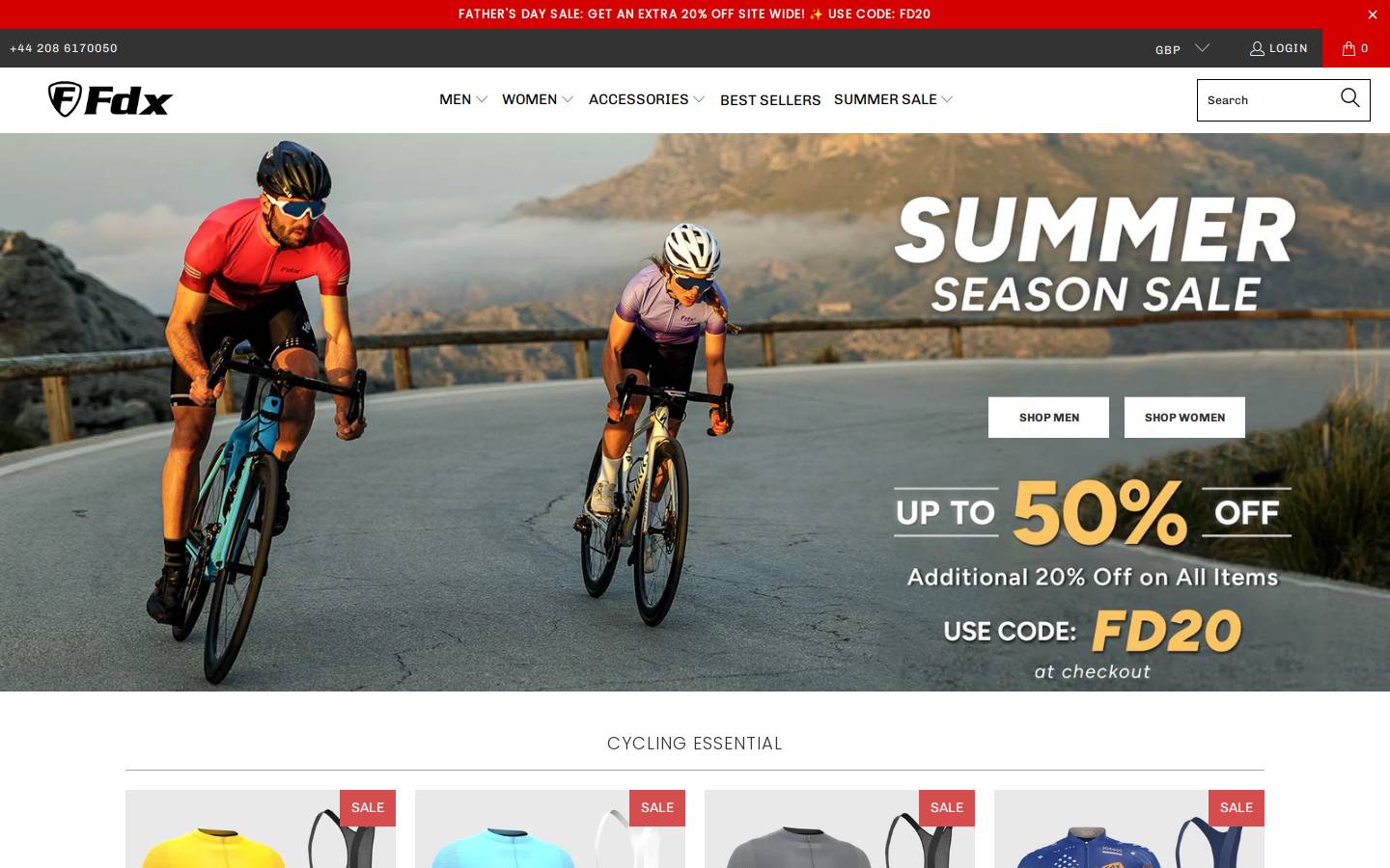 FDX Sports homepage screenshot