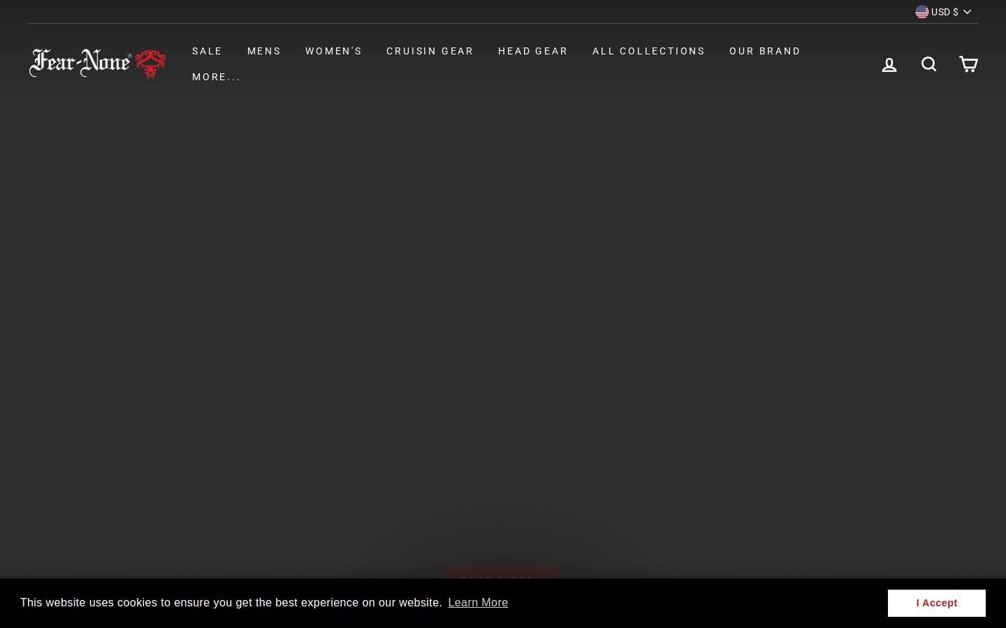 fearnonegear.com homepage screenshot