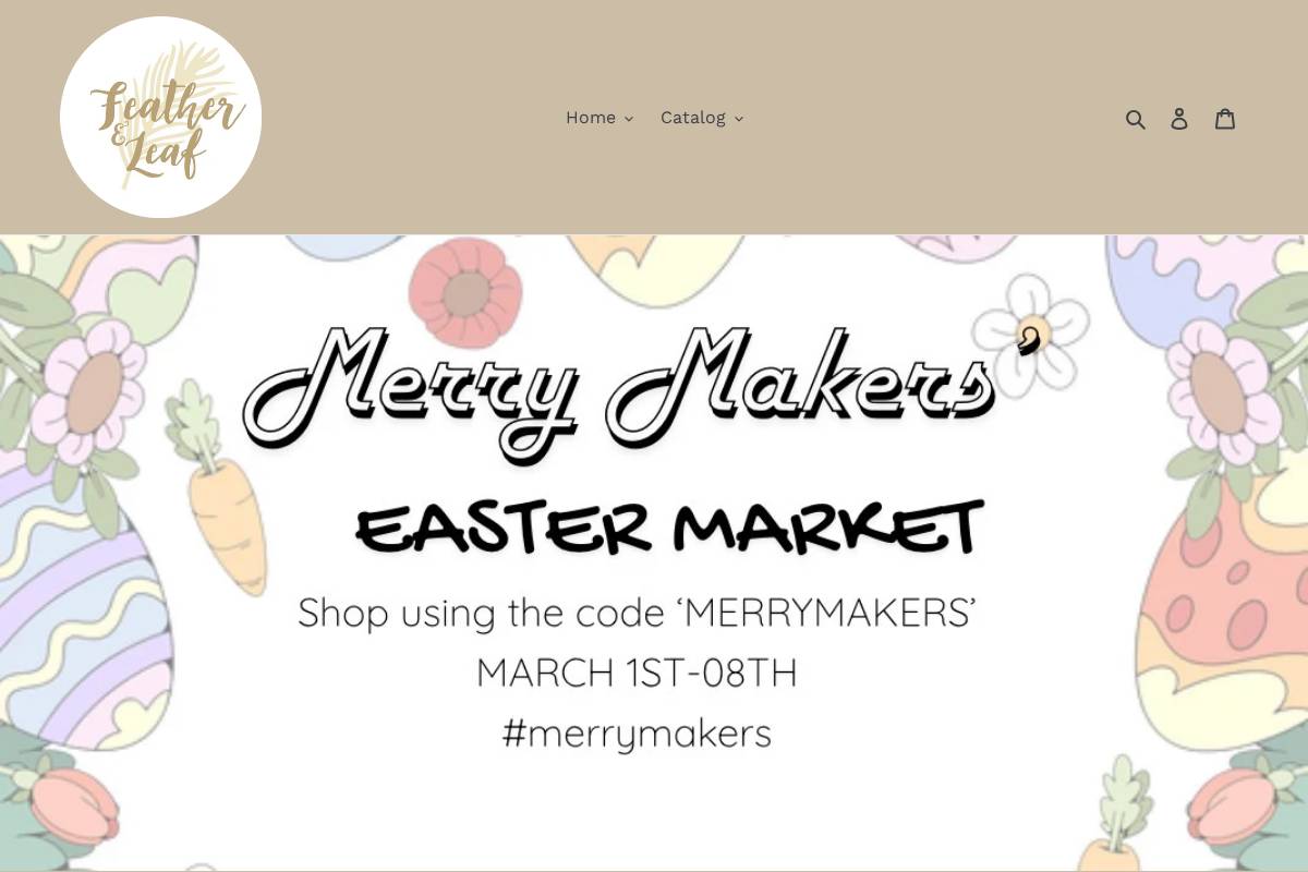 featherandleafco.com homepage screenshot