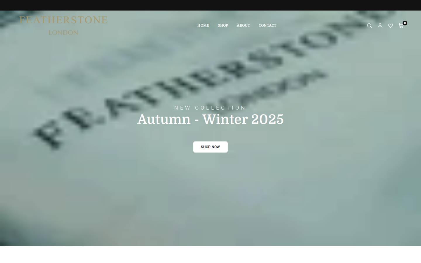 featherstonelondon.com homepage screenshot