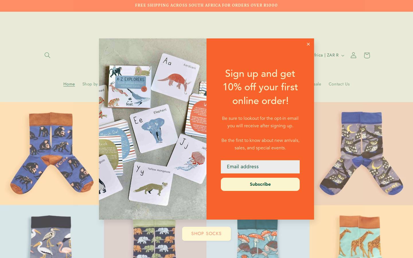 Feat. Designer Goods homepage screenshot