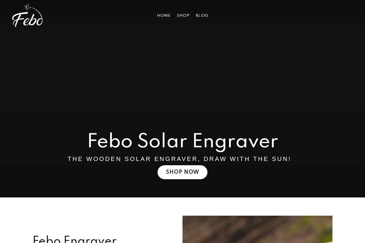 febo.co homepage screenshot