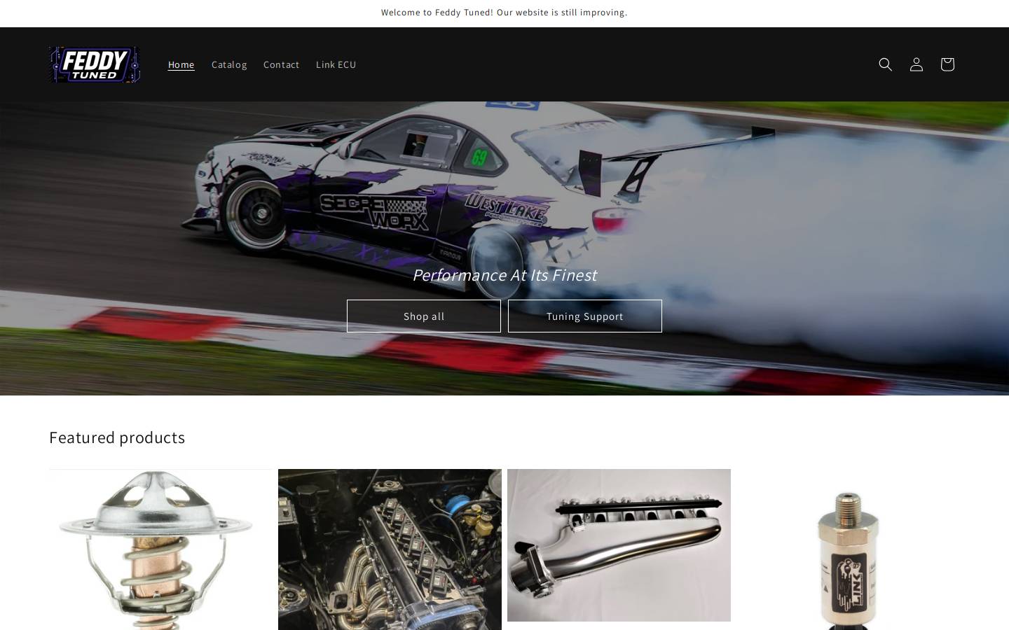 feddytuned.com homepage screenshot