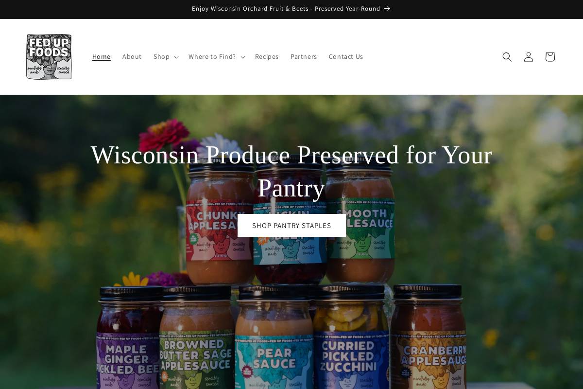fedupfoodswi.com homepage screenshot