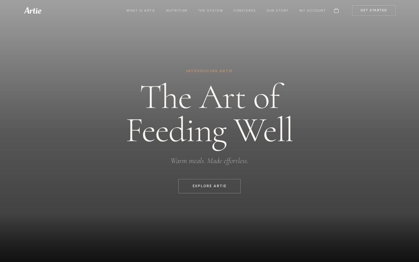 Feedartie homepage screenshot