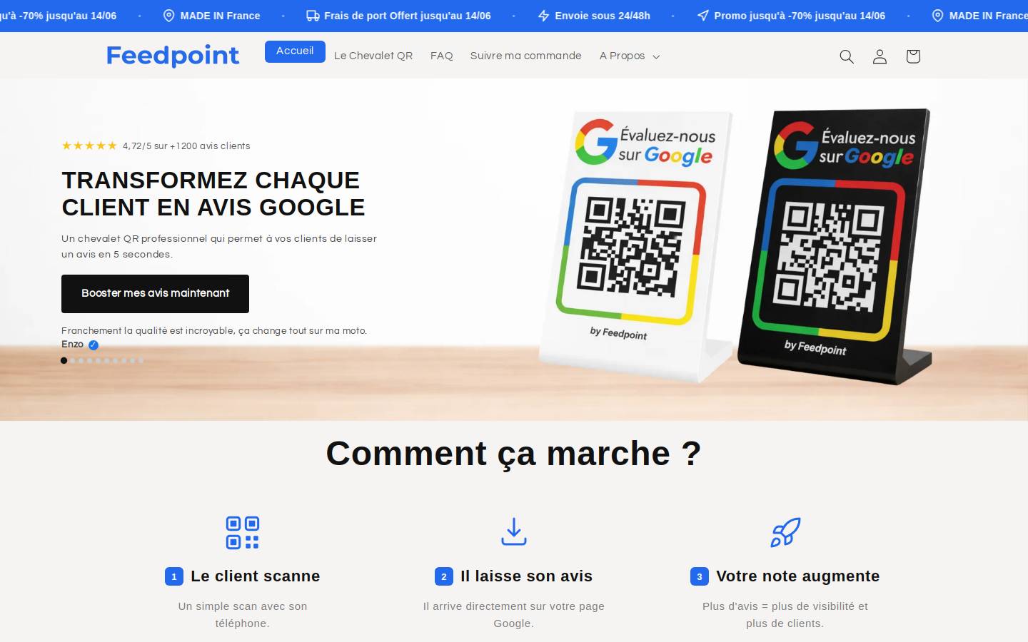 feedpoint.fr homepage screenshot