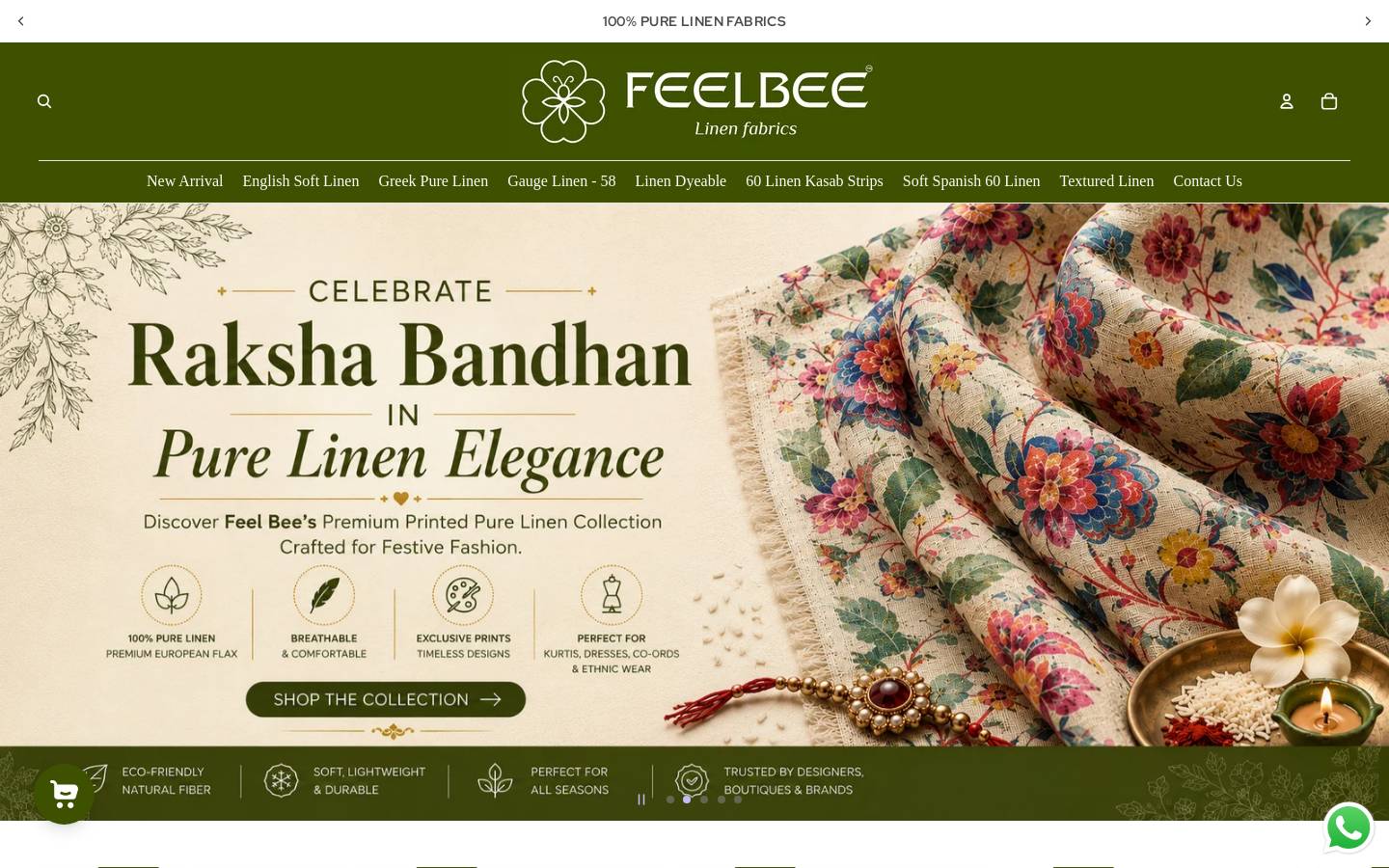 feelbee.in homepage screenshot