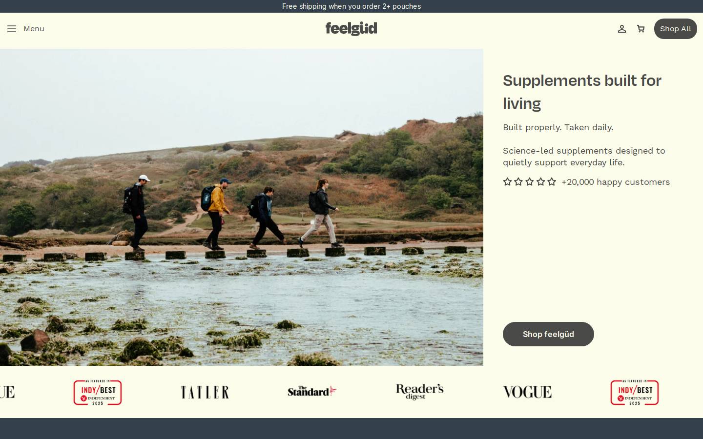 Feel Güd homepage screenshot