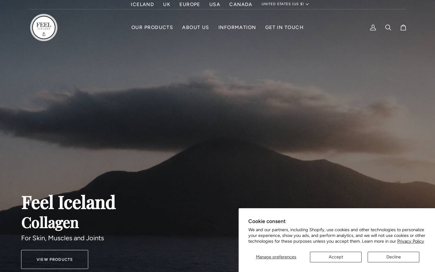 feeliceland.com homepage screenshot
