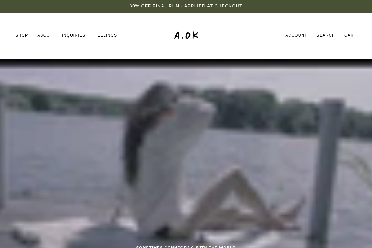 feelingaok.com homepage screenshot