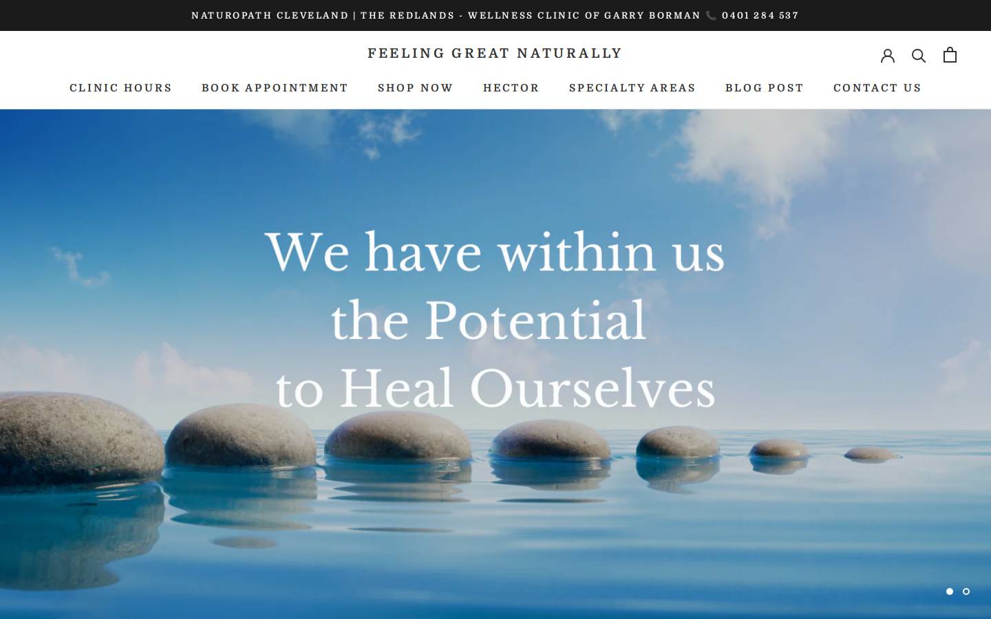 feelinggreat.com.au homepage screenshot