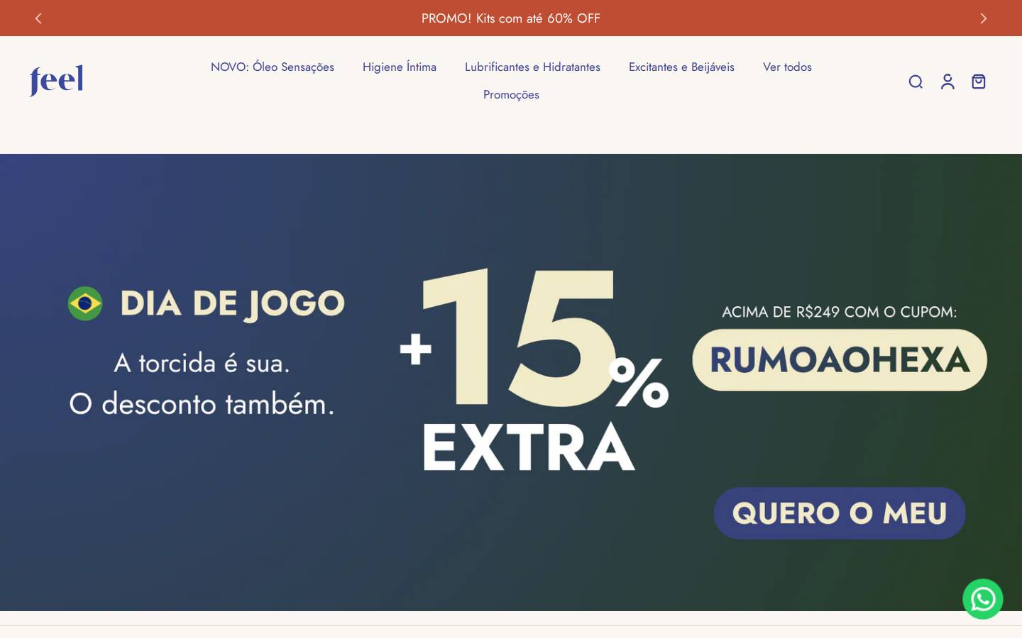 feellube.com.br homepage screenshot