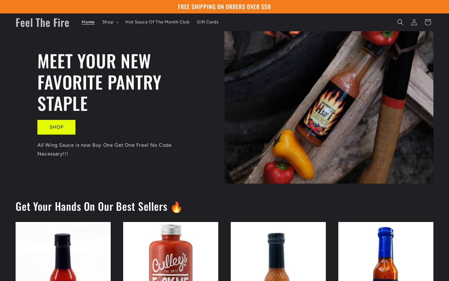 feelthefireny.com homepage screenshot
