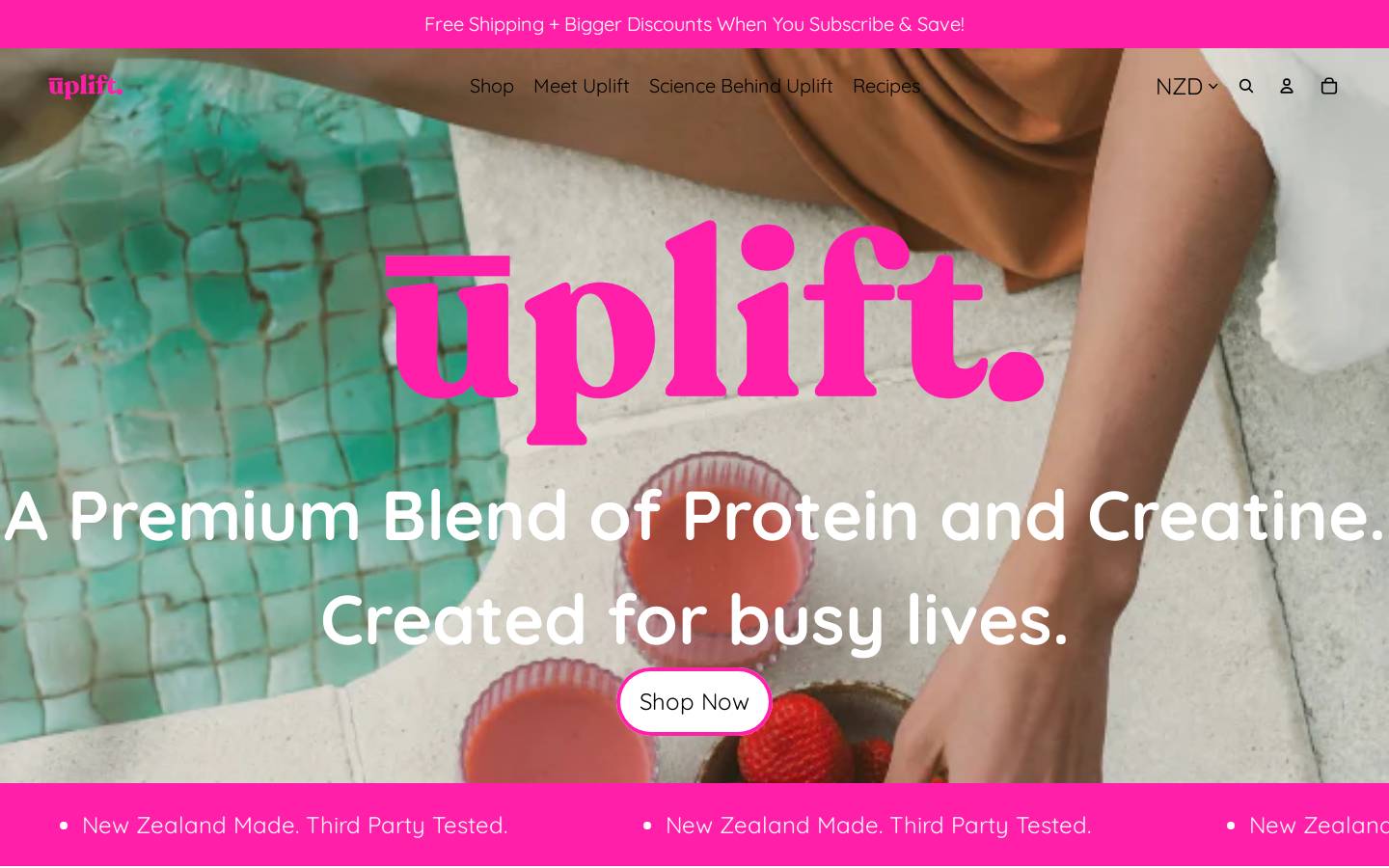 feeluplift.com homepage screenshot