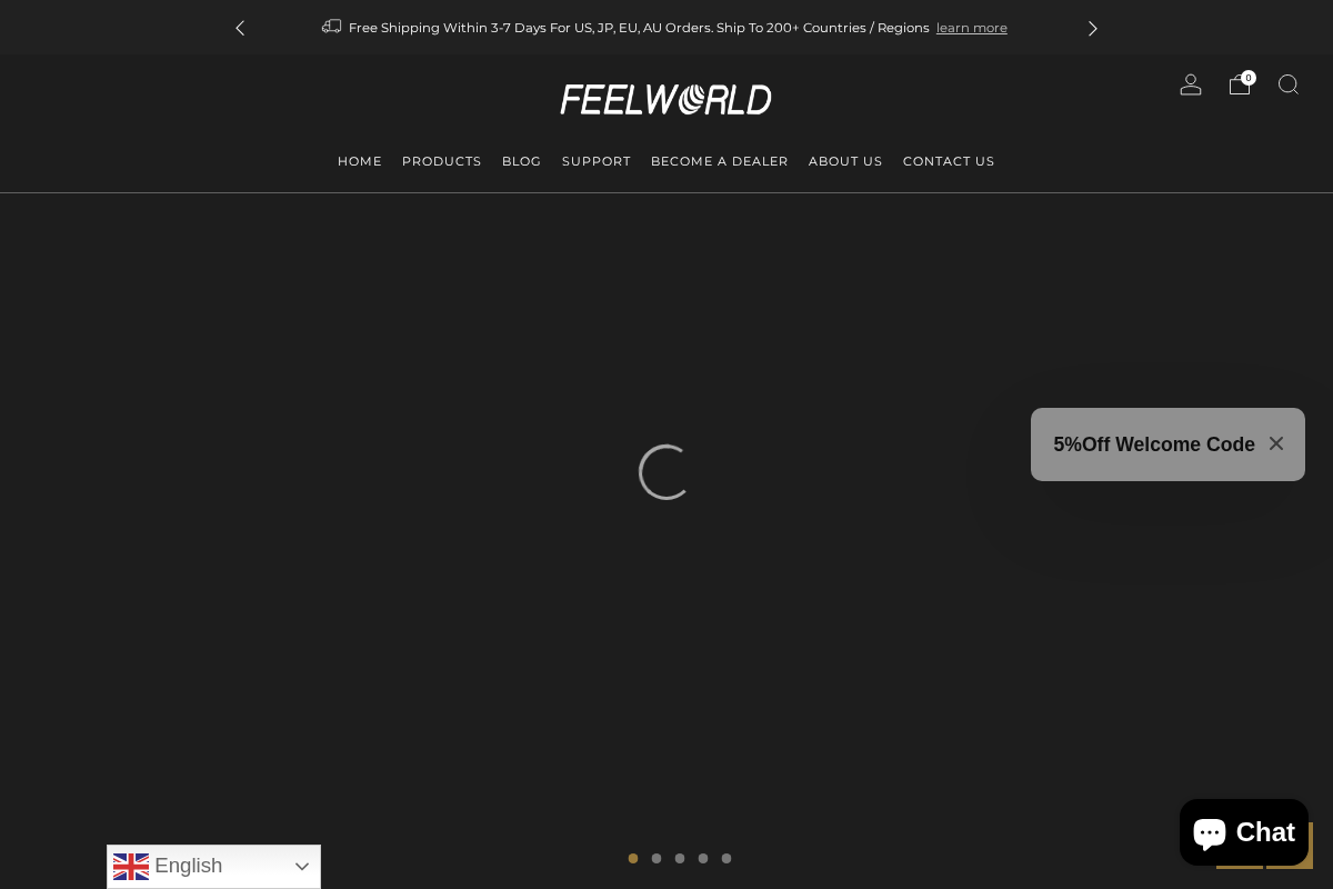 Feelworld homepage screenshot