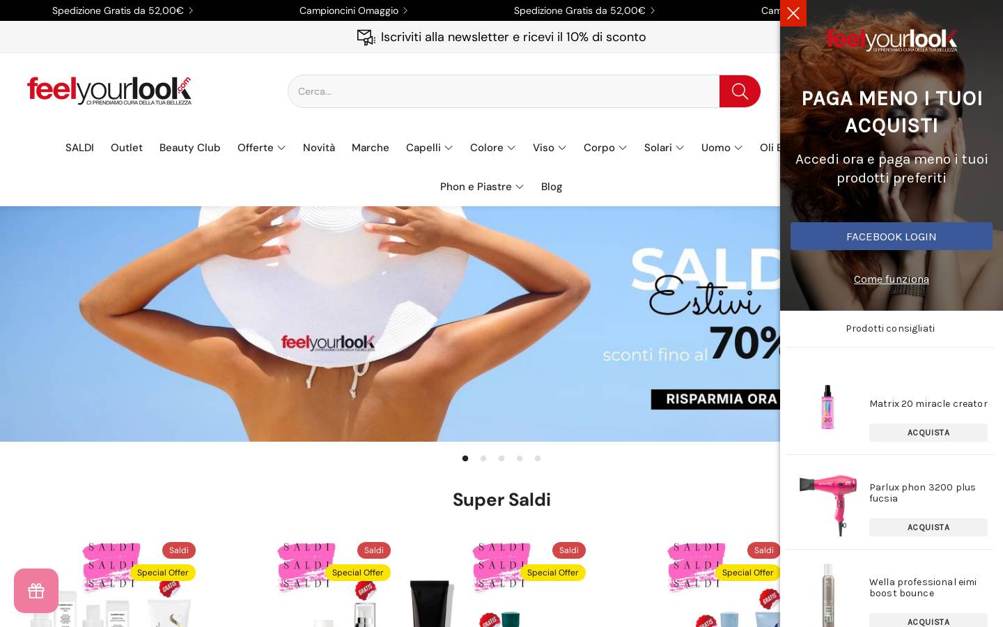 feelyourlook.com homepage screenshot