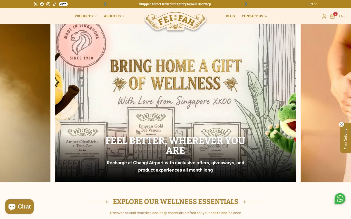 feifah.com homepage screenshot