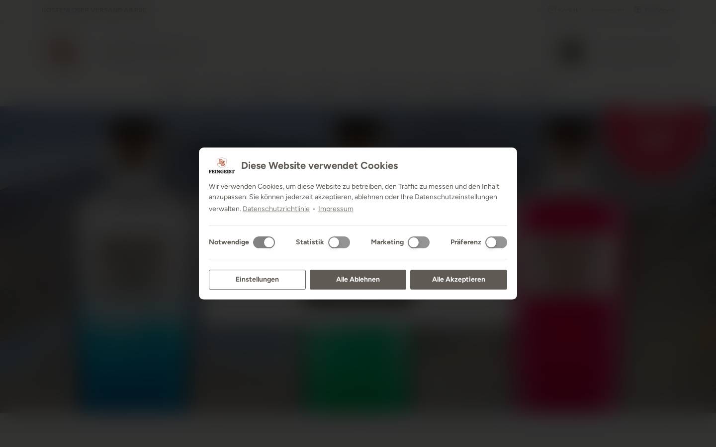 fein-geist.de homepage screenshot