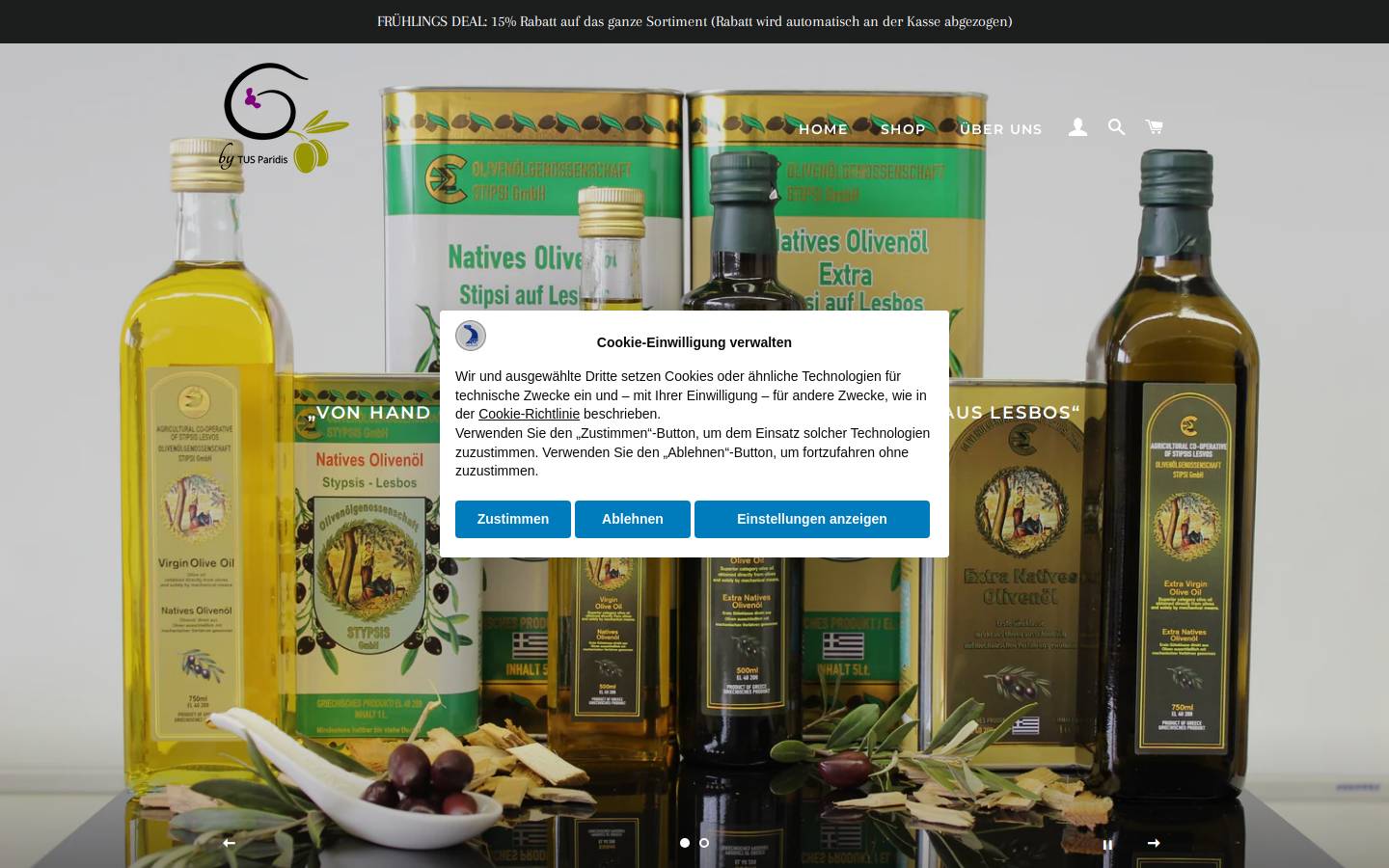 feinkost-shop.eu homepage screenshot