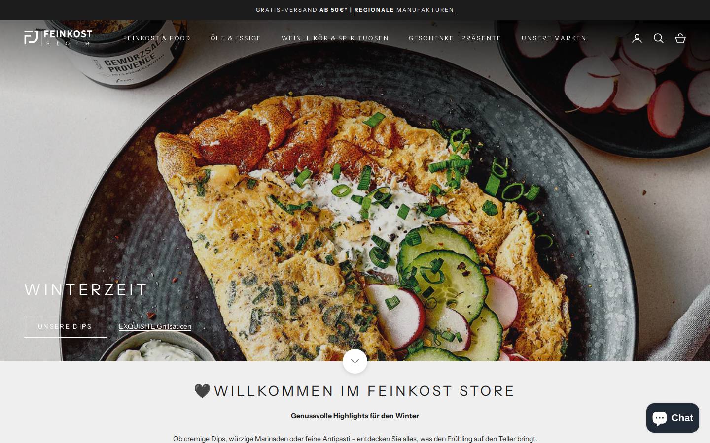 feinkostdiscount24.de homepage screenshot