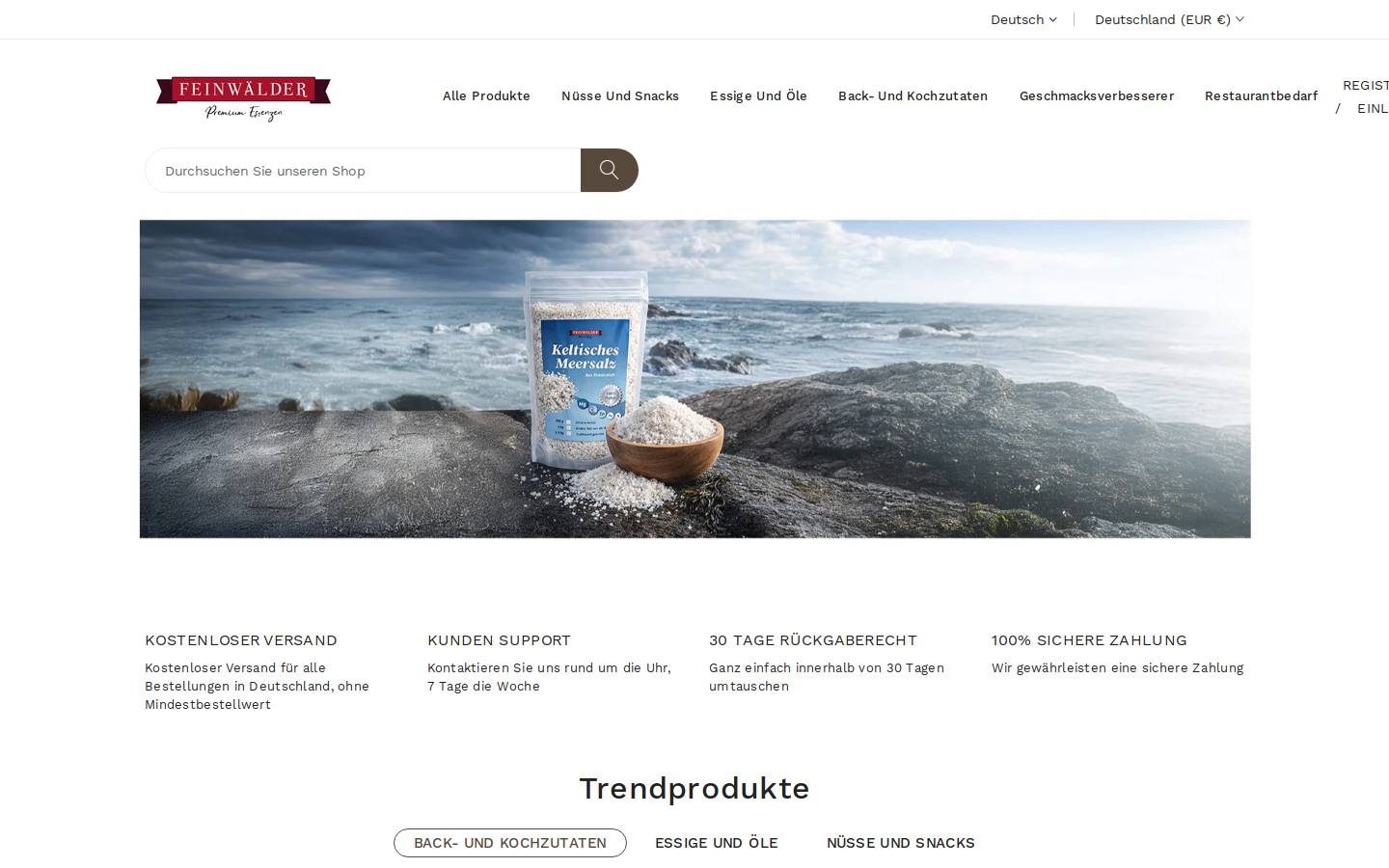 feinwaelder.de homepage screenshot