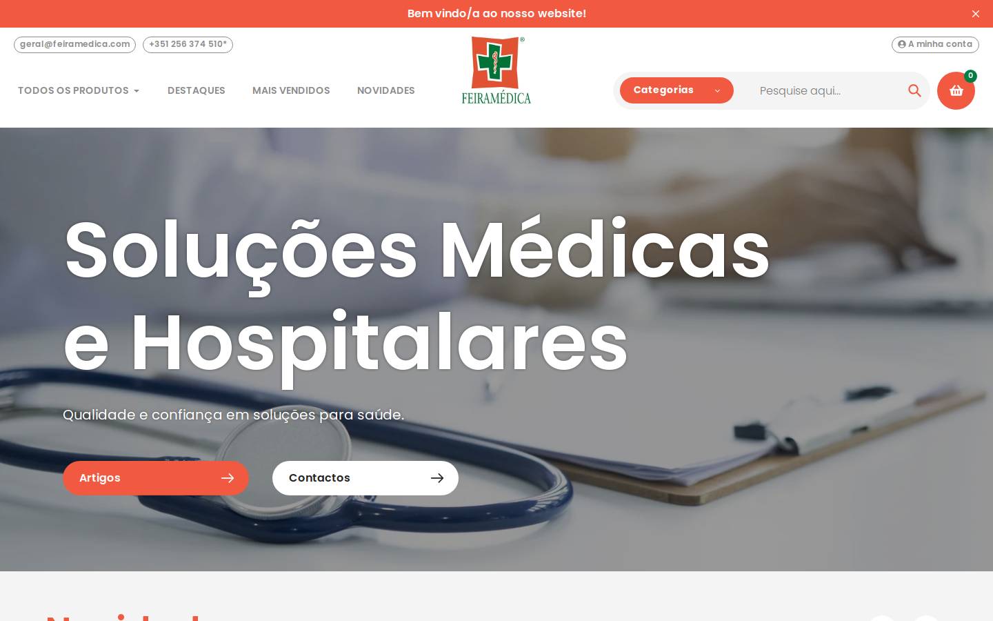 feiramedica.pt homepage screenshot